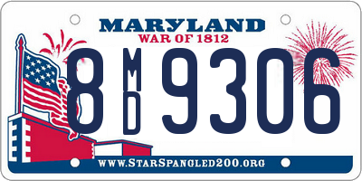 MD license plate 8MD9306