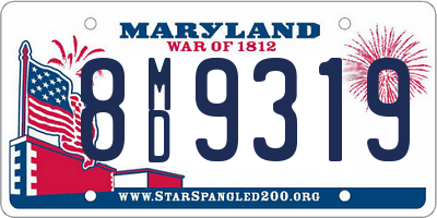 MD license plate 8MD9319