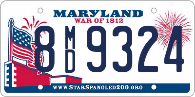 MD license plate 8MD9324