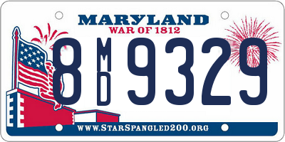 MD license plate 8MD9329