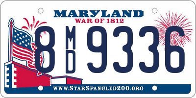 MD license plate 8MD9336