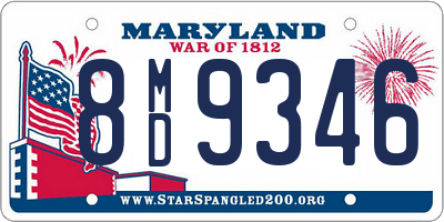 MD license plate 8MD9346