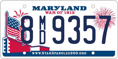 MD license plate 8MD9357