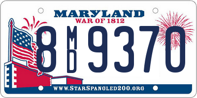 MD license plate 8MD9370