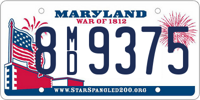 MD license plate 8MD9375