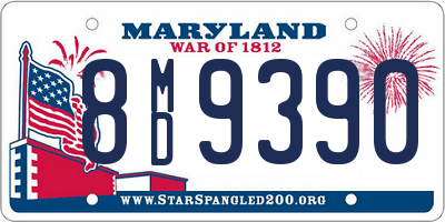 MD license plate 8MD9390