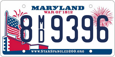 MD license plate 8MD9396