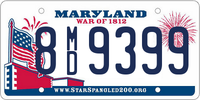 MD license plate 8MD9399