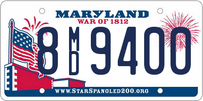 MD license plate 8MD9400