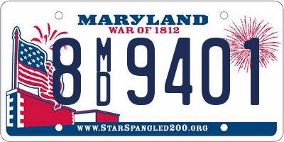 MD license plate 8MD9401