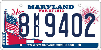 MD license plate 8MD9402