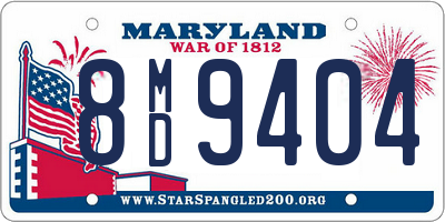 MD license plate 8MD9404