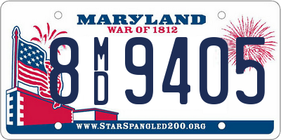 MD license plate 8MD9405