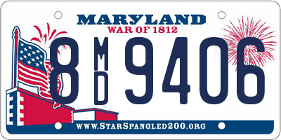 MD license plate 8MD9406