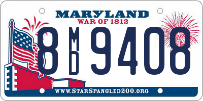 MD license plate 8MD9408