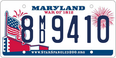 MD license plate 8MD9410