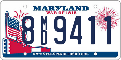 MD license plate 8MD9411