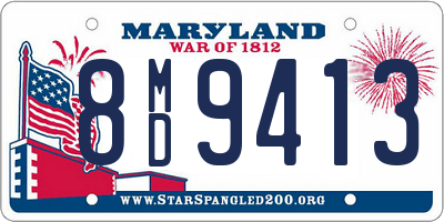 MD license plate 8MD9413