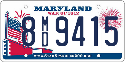 MD license plate 8MD9415