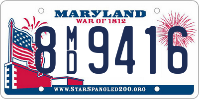 MD license plate 8MD9416