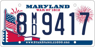 MD license plate 8MD9417