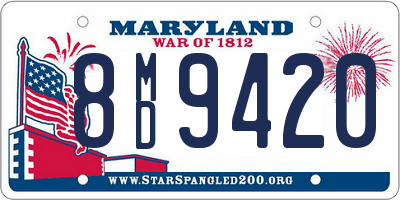 MD license plate 8MD9420