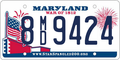 MD license plate 8MD9424