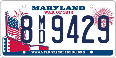 MD license plate 8MD9429