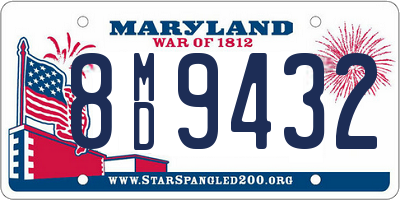 MD license plate 8MD9432