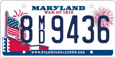 MD license plate 8MD9436