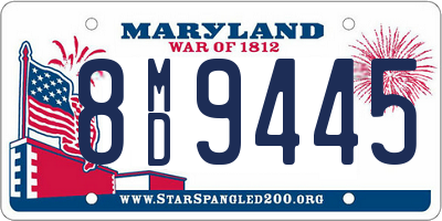 MD license plate 8MD9445