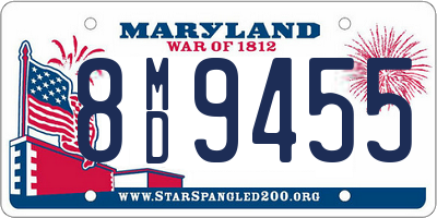 MD license plate 8MD9455