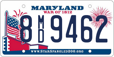 MD license plate 8MD9462