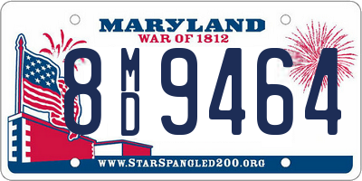 MD license plate 8MD9464