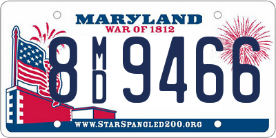 MD license plate 8MD9466