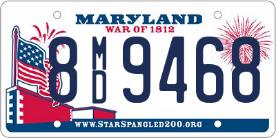 MD license plate 8MD9468