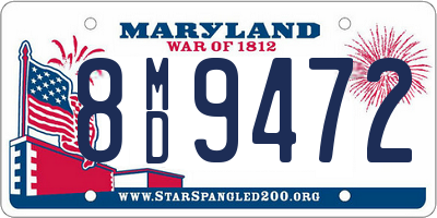 MD license plate 8MD9472