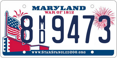 MD license plate 8MD9473