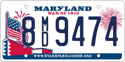 MD license plate 8MD9474