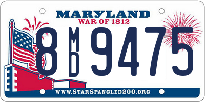 MD license plate 8MD9475