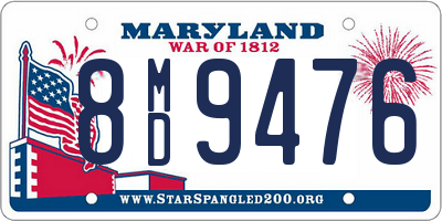 MD license plate 8MD9476