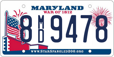 MD license plate 8MD9478