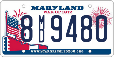 MD license plate 8MD9480