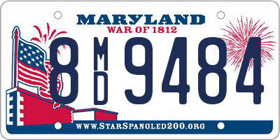 MD license plate 8MD9484