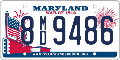 MD license plate 8MD9486