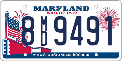 MD license plate 8MD9491