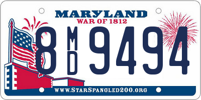 MD license plate 8MD9494