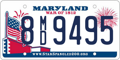 MD license plate 8MD9495