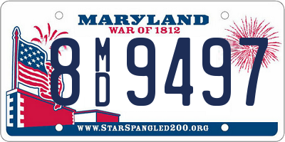 MD license plate 8MD9497