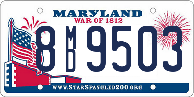 MD license plate 8MD9503